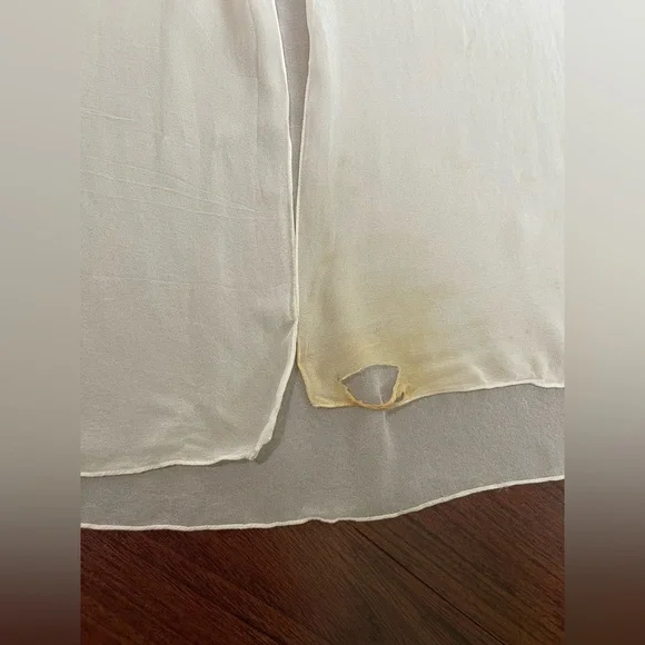 Vintage 100% silk lace wedding sheer robe victoria’s Secret original one size - Picture 6 of 16